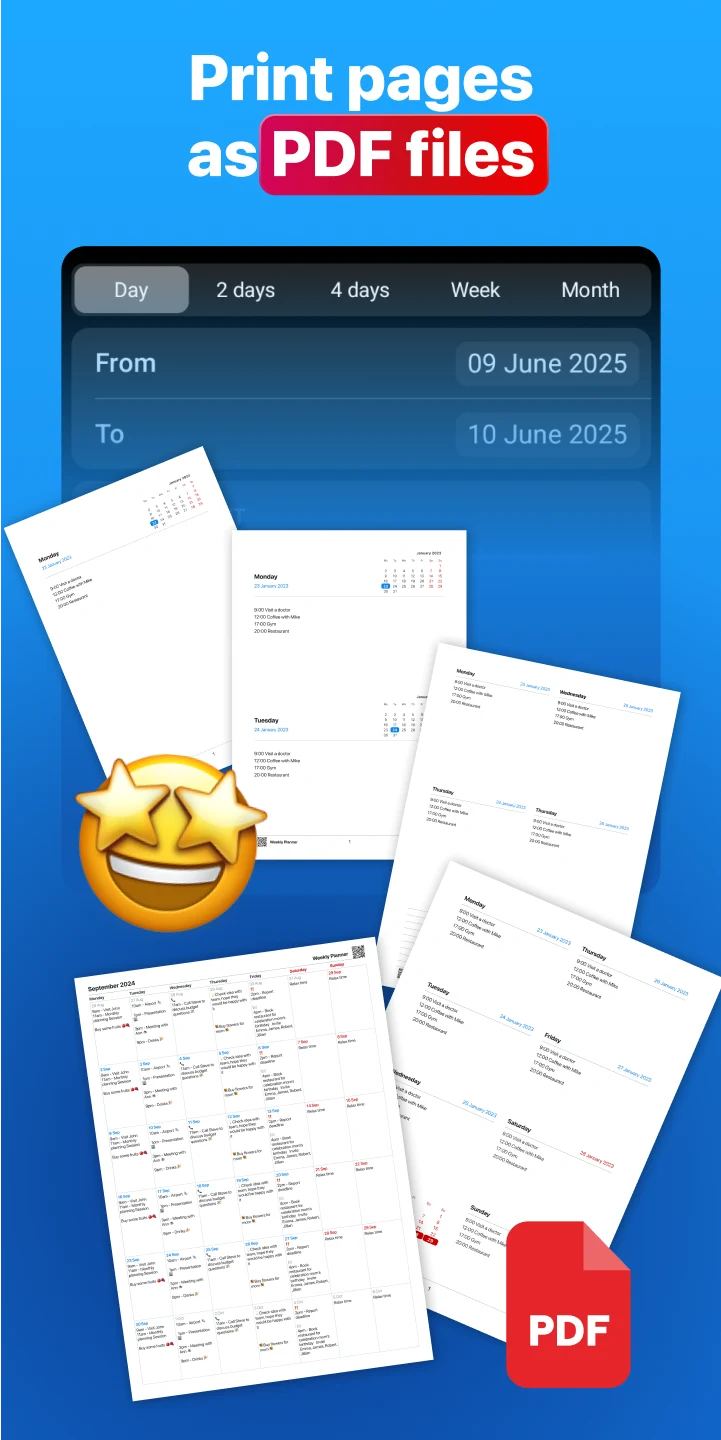 Weekly Planner - Diary, Notes screenshot