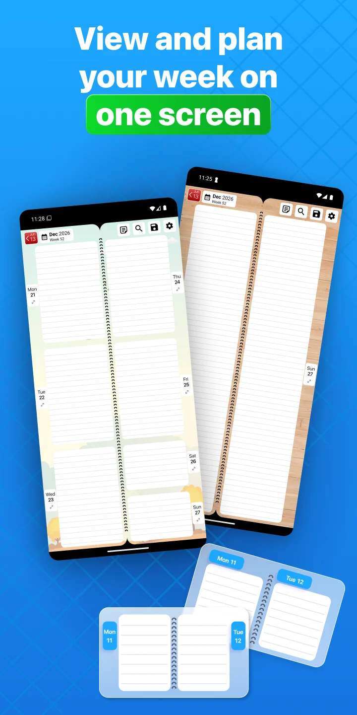 Weekly Planner - Diary, Notes screenshot