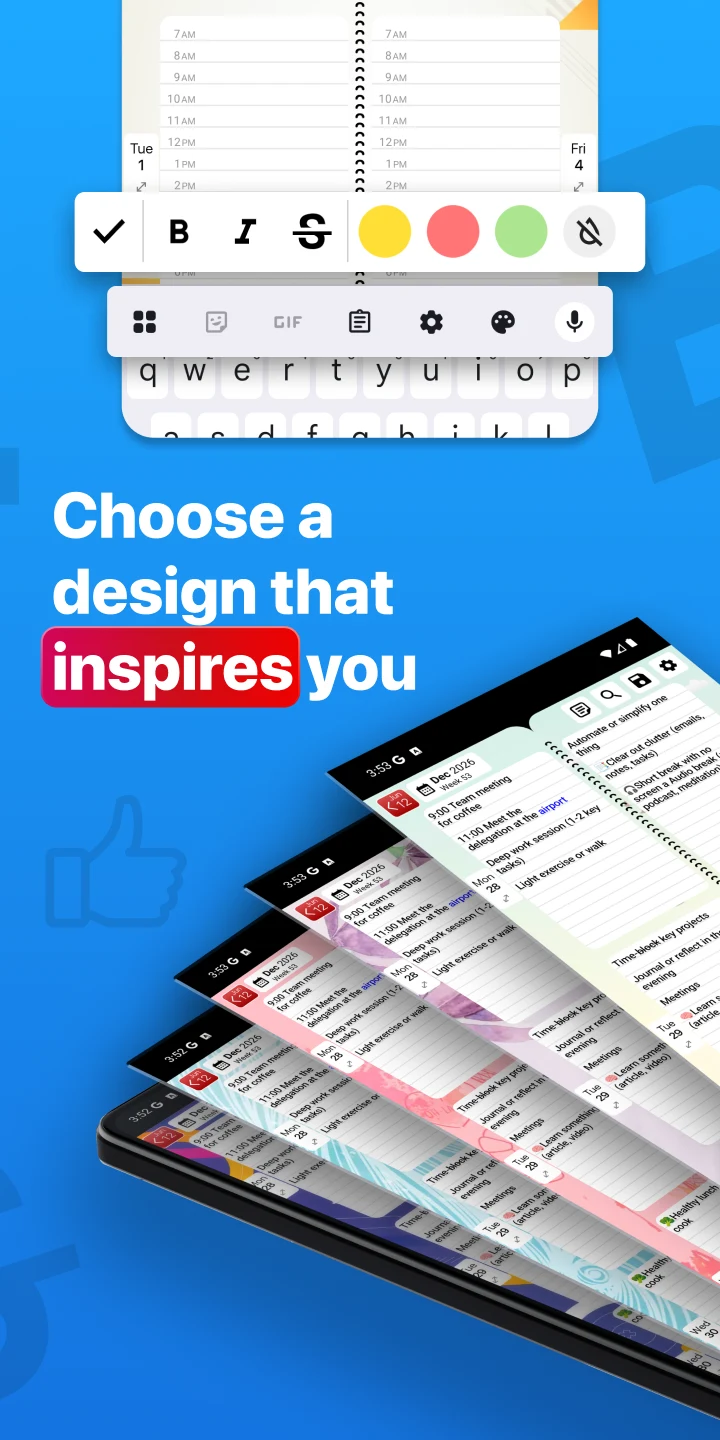 Weekly Planner - Diary, Notes screenshot