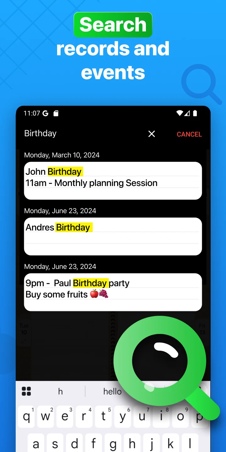 Weekly Planner - Diary, Notes screenshot